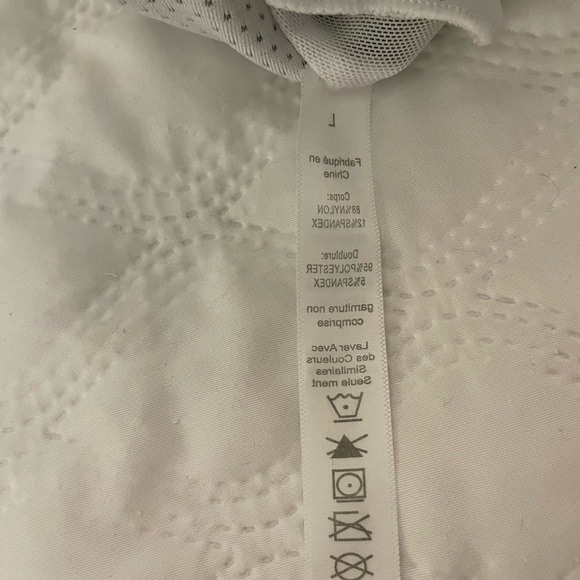 sports bra criss cross dusty green mesh high/medium impact size L - Picture 4 of 6